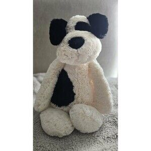 Jellycat Bashful Black And Cream Puppy Dog Plush Stuffed Animal
